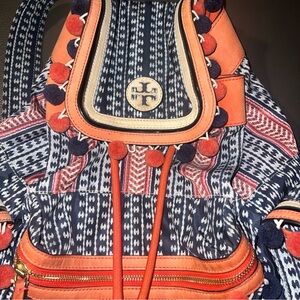 Tory Burch Scout Pom-Pom backpack RARE